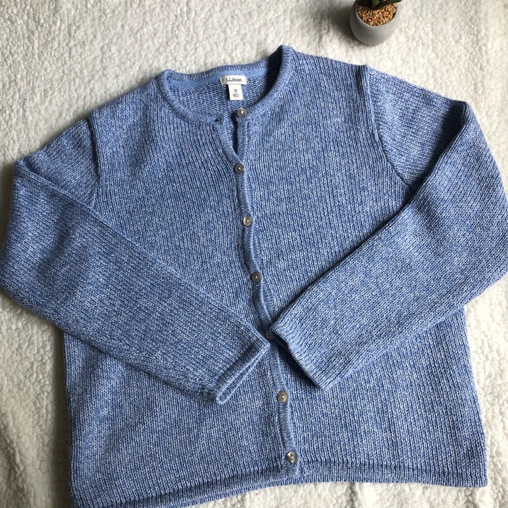 Vintage LL Bean knit cardigan sweater